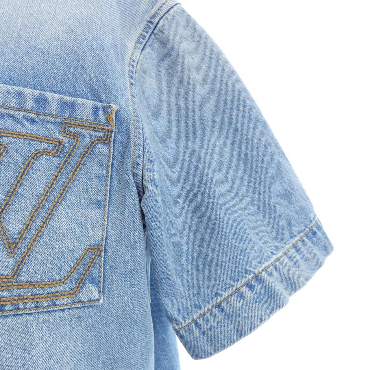 ルイヴィトン LOUIS VUITTON ショートスリーブデニムシャツ HSS50WPCL S／Sシャツ