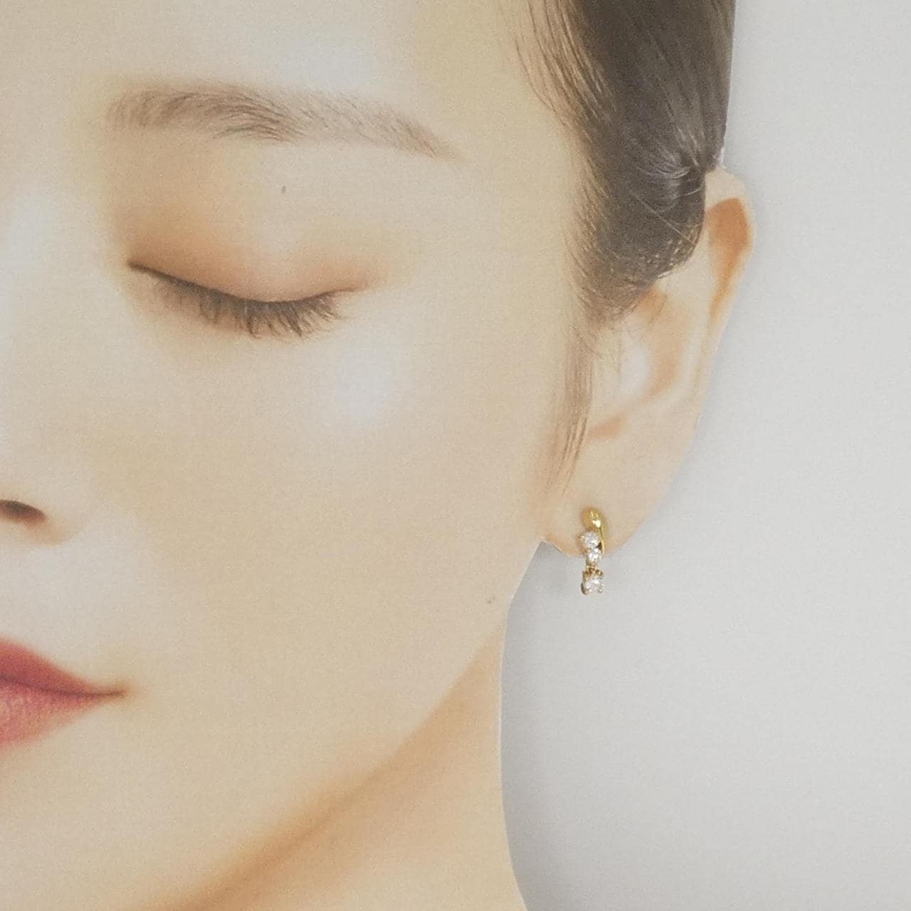 K18YG ダイヤモンド ピアス 0.62CT