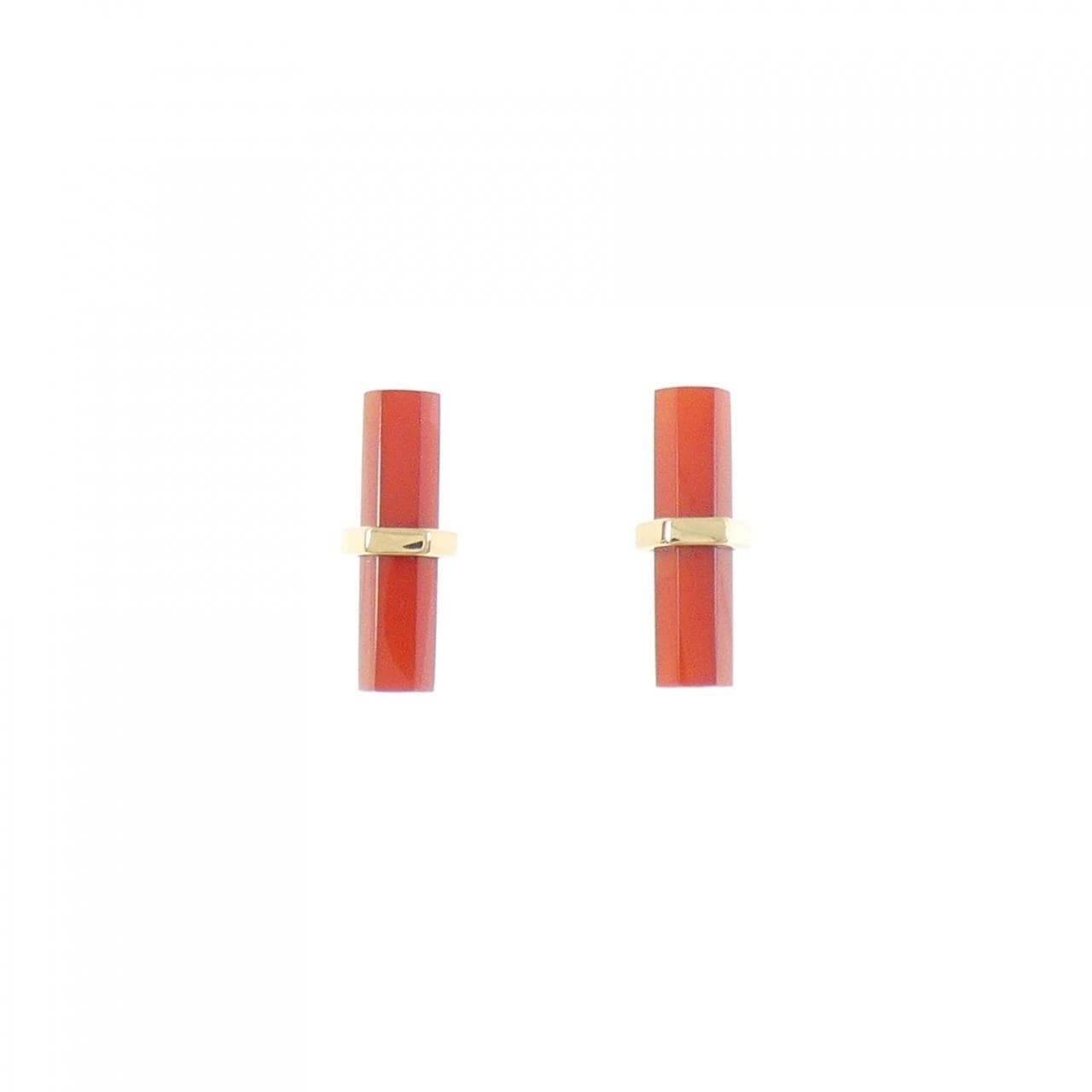 K18YG メノウ ピアス