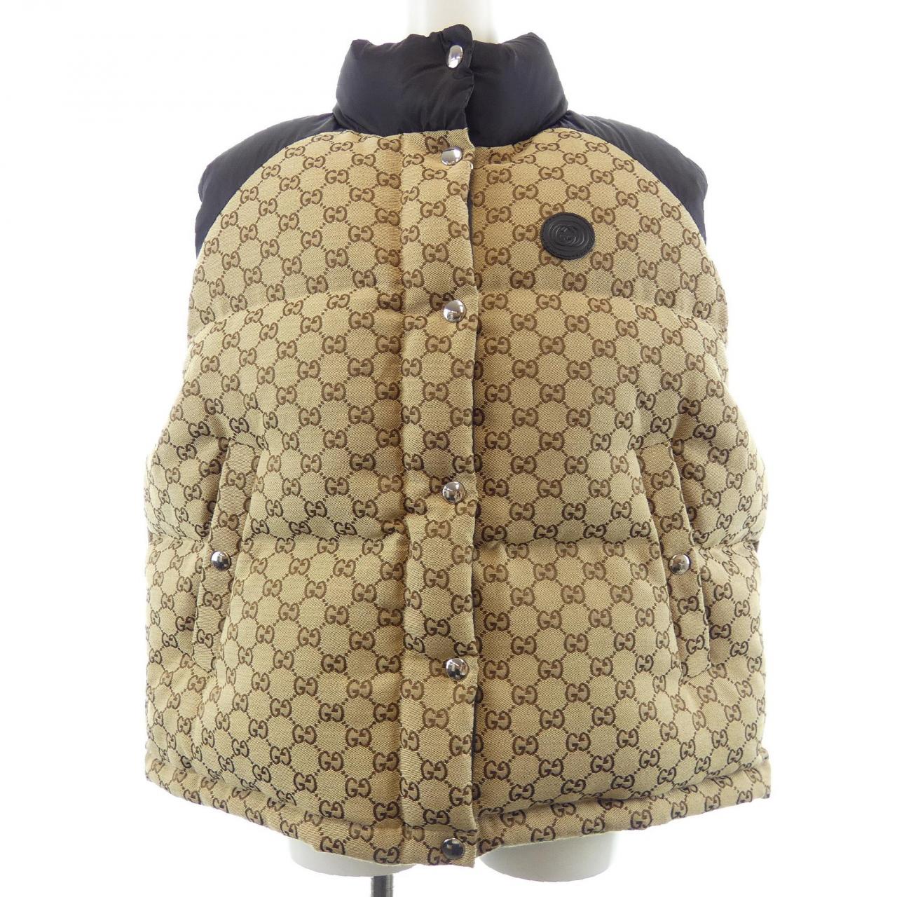 グッチ GUCCI GGコットンキャンバスパッド入りジレ 774910 Z9AAT ダウンベスト