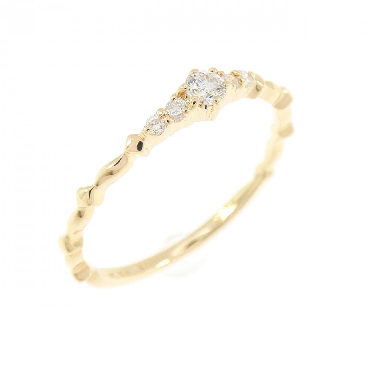 アガット ダイヤモンド リング 0.08CT