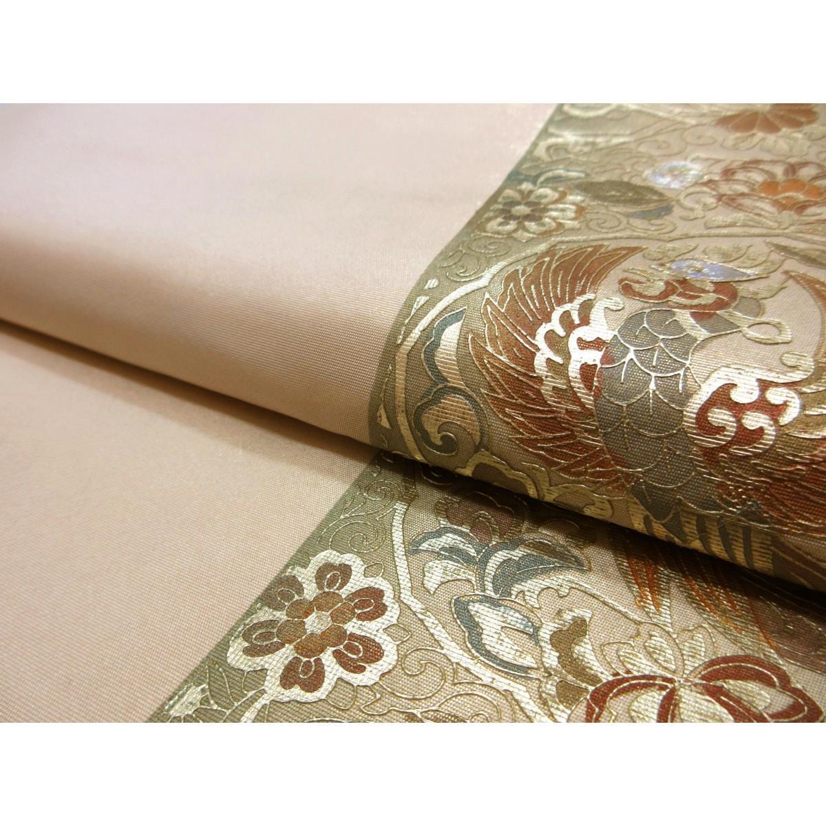 【未使用品】袋帯　引箔　友禅金彩加工　螺鈿入り