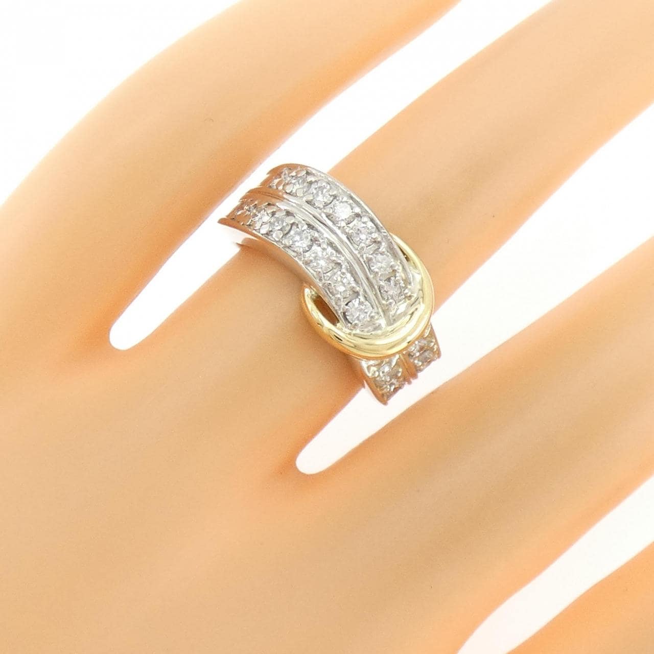 PT850/K18YG ダイヤモンド リング 0.54CT