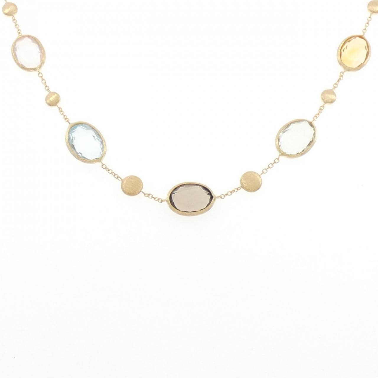 750YG カラーストーン ネックレス