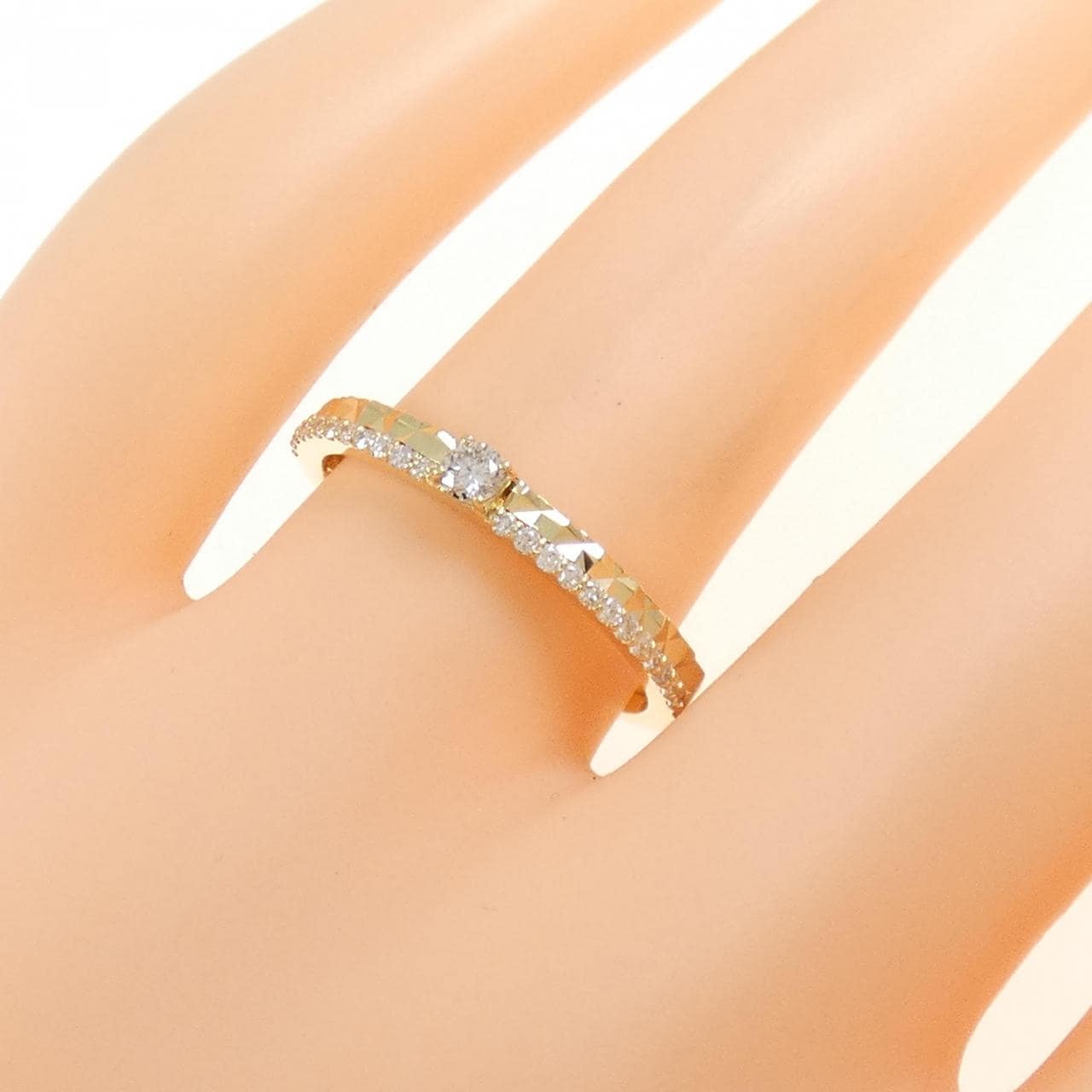 【新品】K18YG ダイヤモンド リング 0.17CT