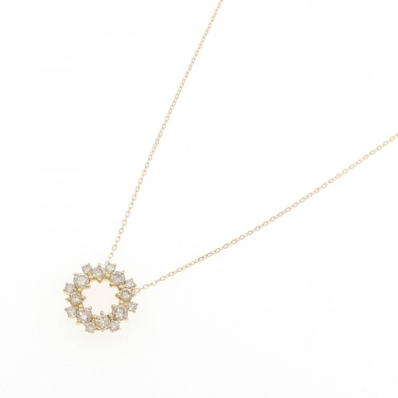 K18YG ダイヤモンド ネックレス 0.60CT