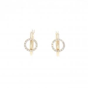 K18PG ダイヤモンド ピアス 0.16CT