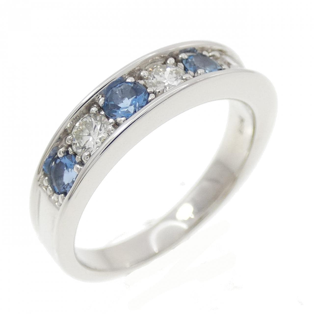 PT950 アクアマリン リング 0.37CT