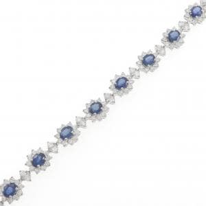 K18WG サファイヤ ブレスレット 6.50CT