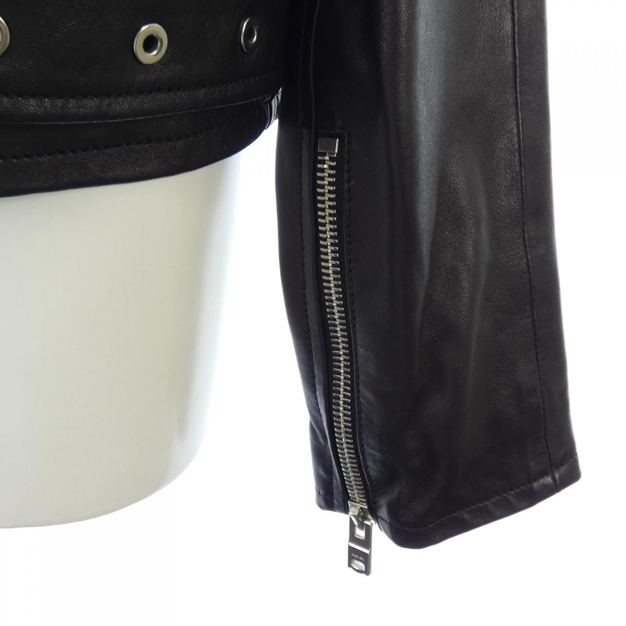アミリ AMIRI レザーライダースジャケット