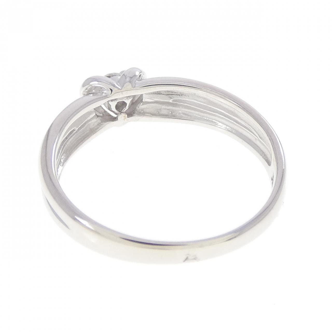 K18WG ハート ダイヤモンド リング 0.07CT