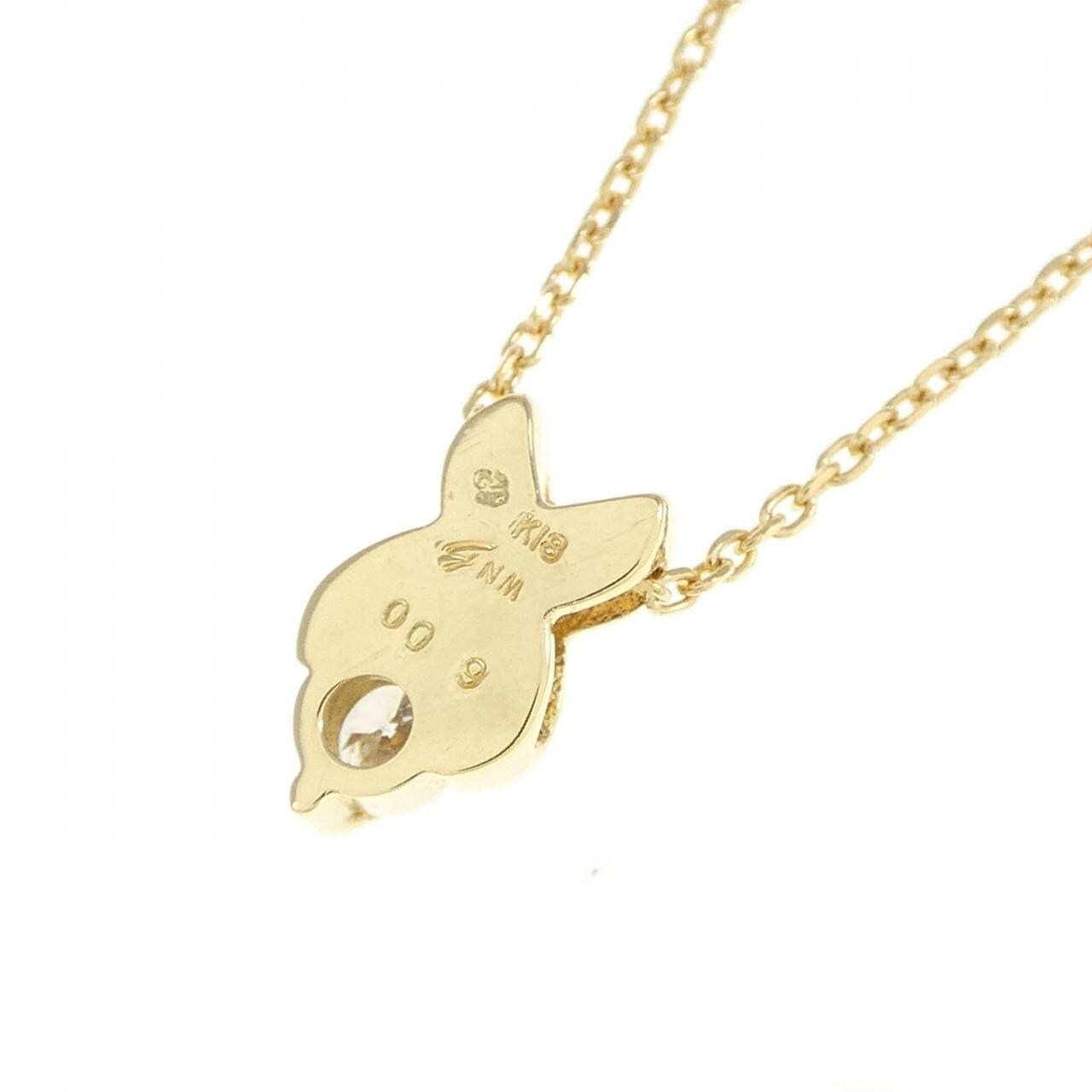 K18YG ダイヤモンド ネックレス 0.09CT