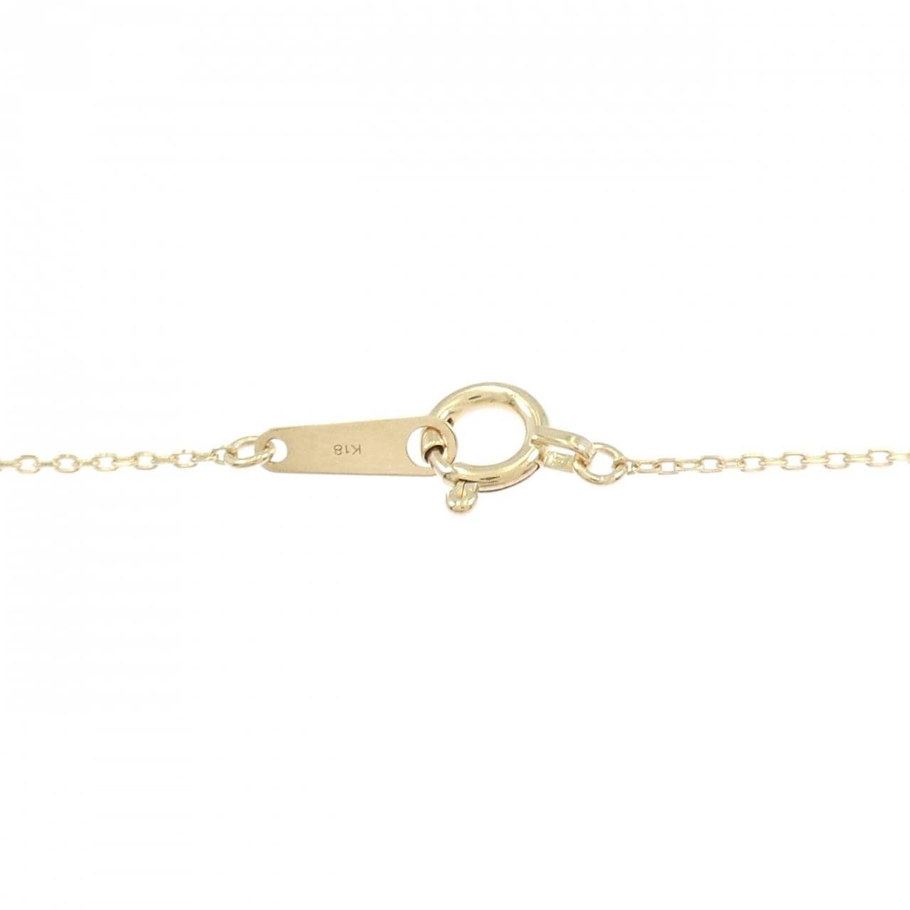 K18YG フェザー ネックレス