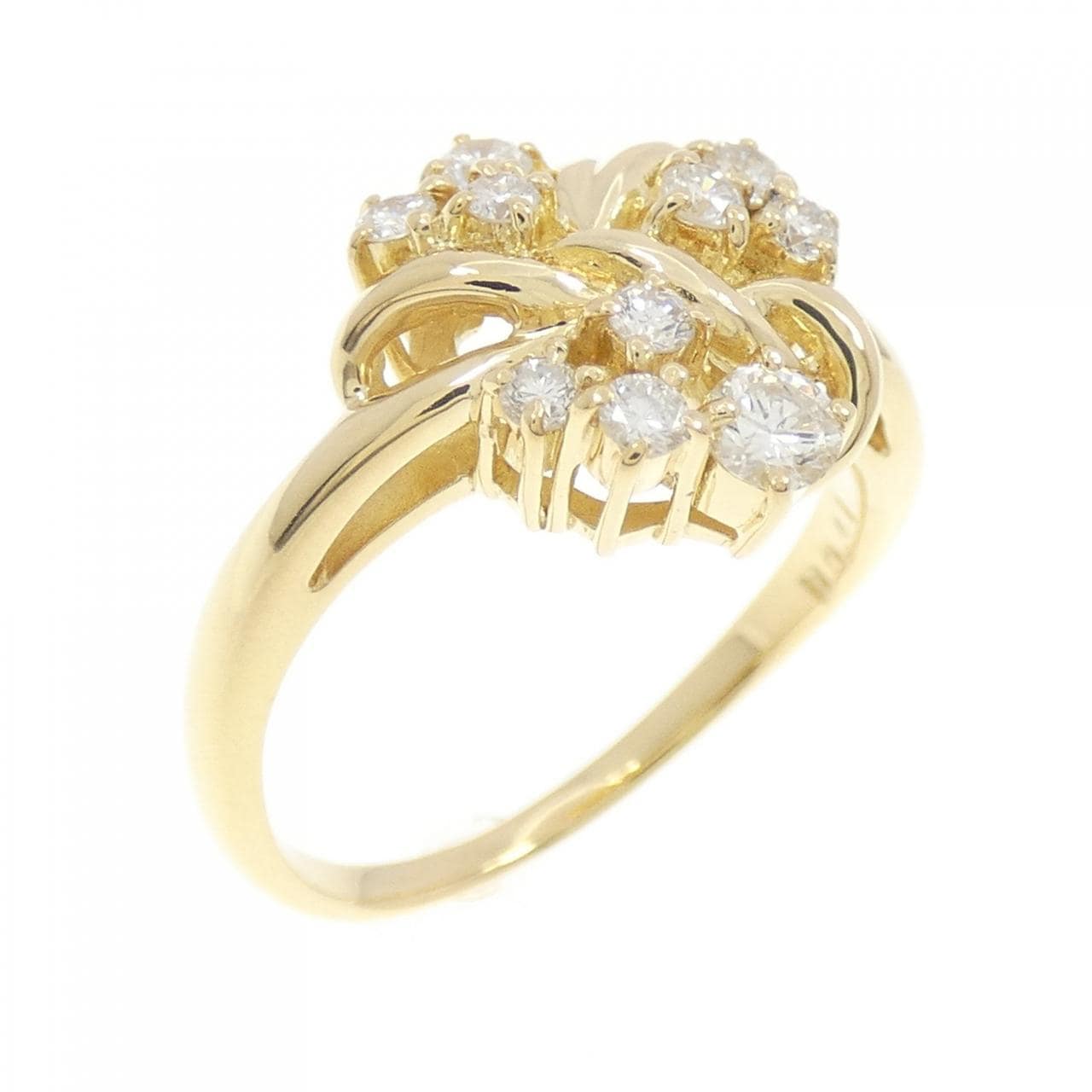 K18YG ダイヤモンド リング 0.41CT