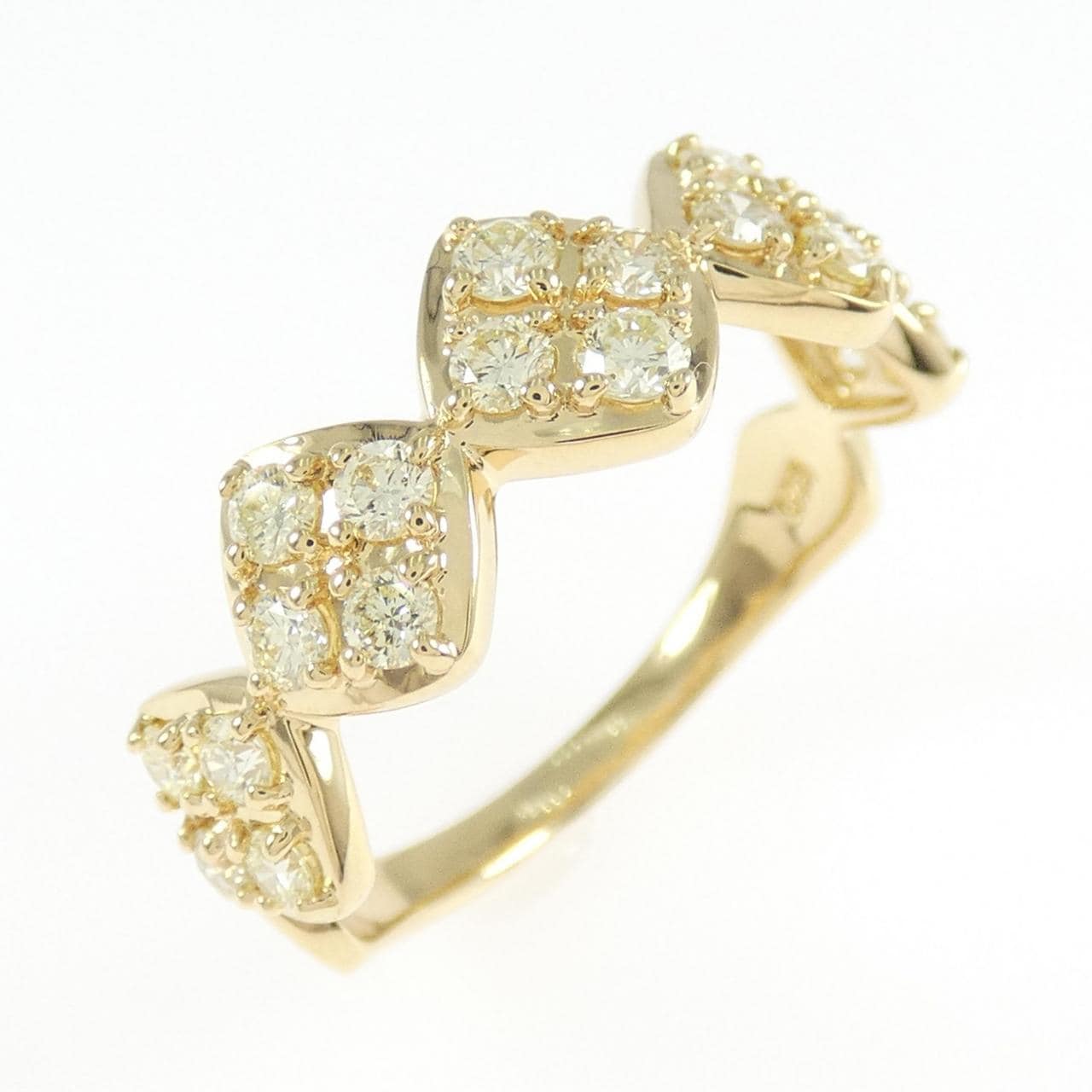 K18YG ダイヤモンド リング 0.67CT