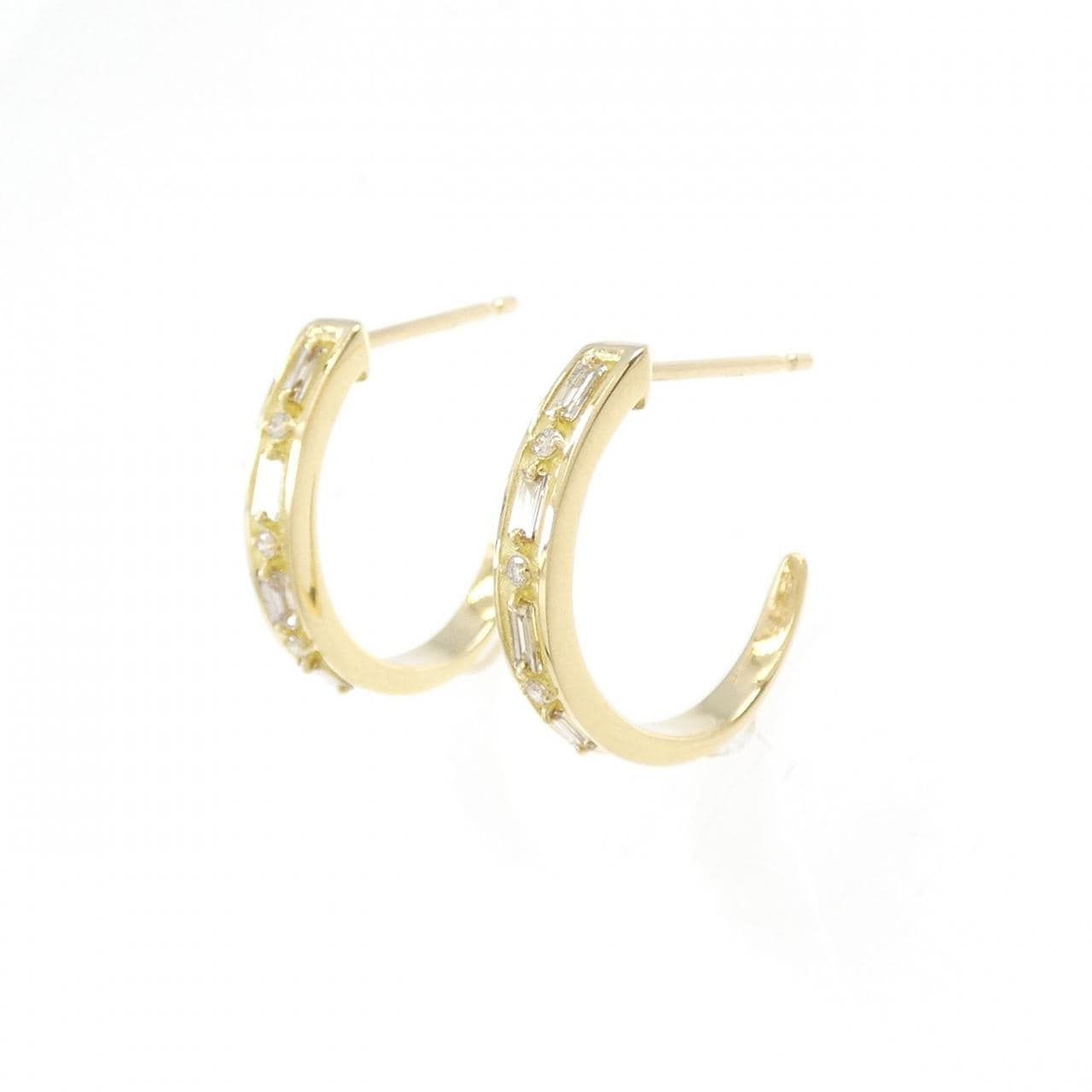 【新品】K18YG ダイヤモンド ピアス 0.16CT