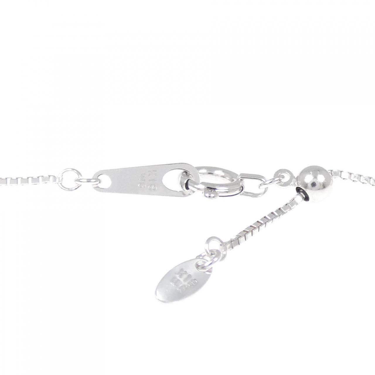 K18WG ハート パヴェ ダイヤモンド ネックレス 0.62CT