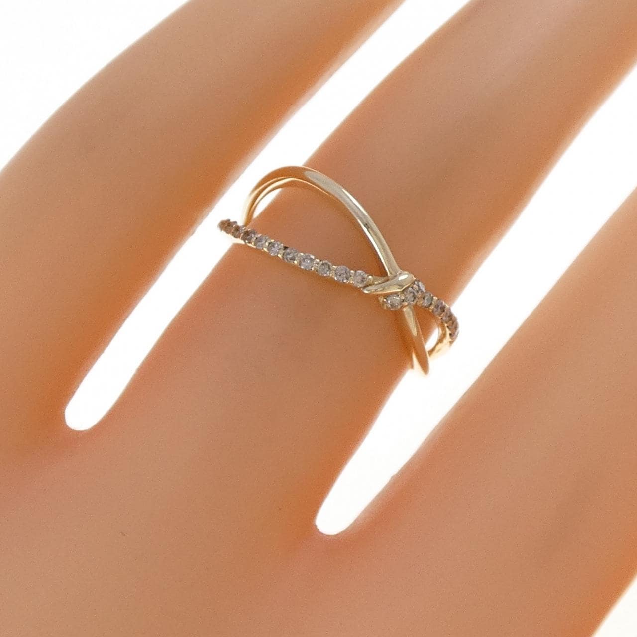 K10YG ダイヤモンド リング 0.10CT