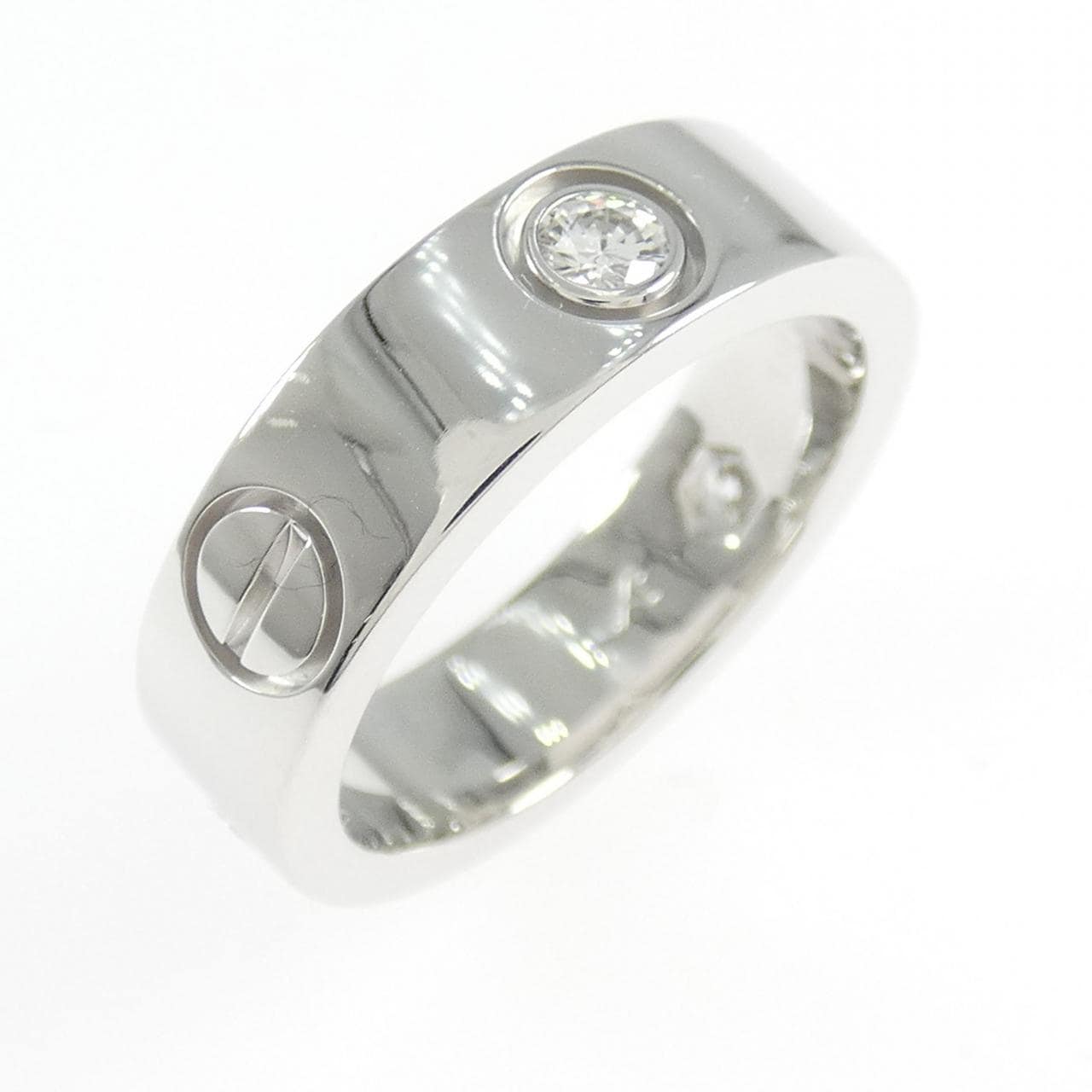 CARTIER LOVE half 鑽石指
