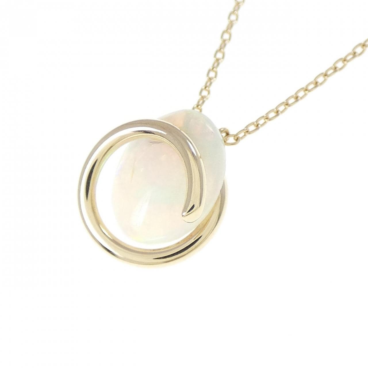 K10YG オパール ネックレス