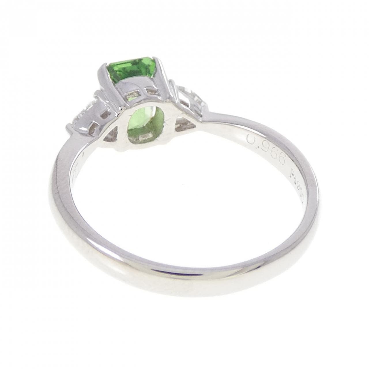 PT900 グリーンガーネット リング 0.966CT