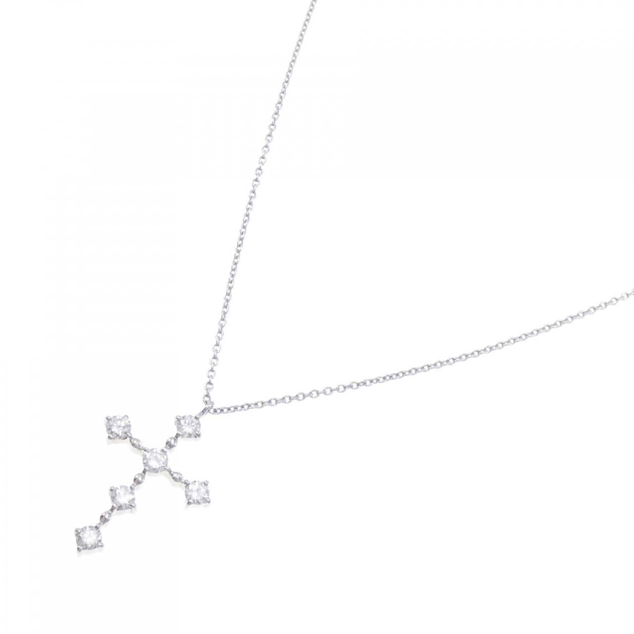 VENDOME Cross Diamond Necklace 0.38CT