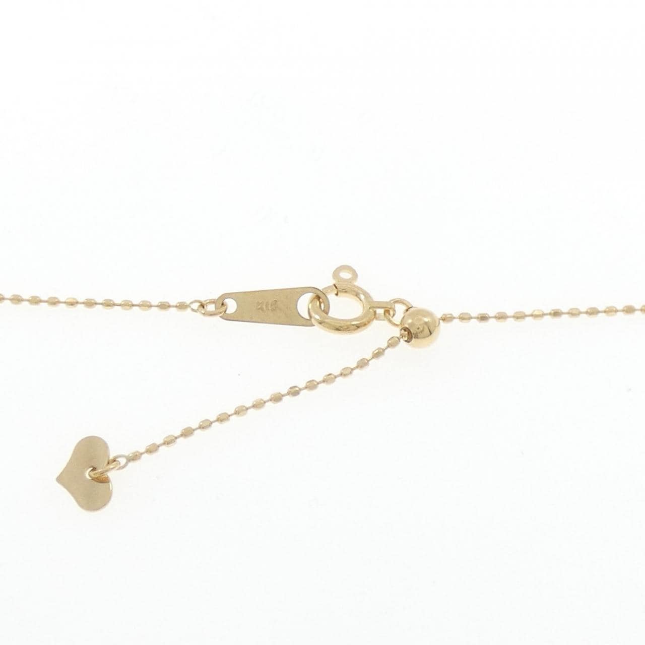 K18YG バタフライ ダイヤモンド ネックレス 0.35CT