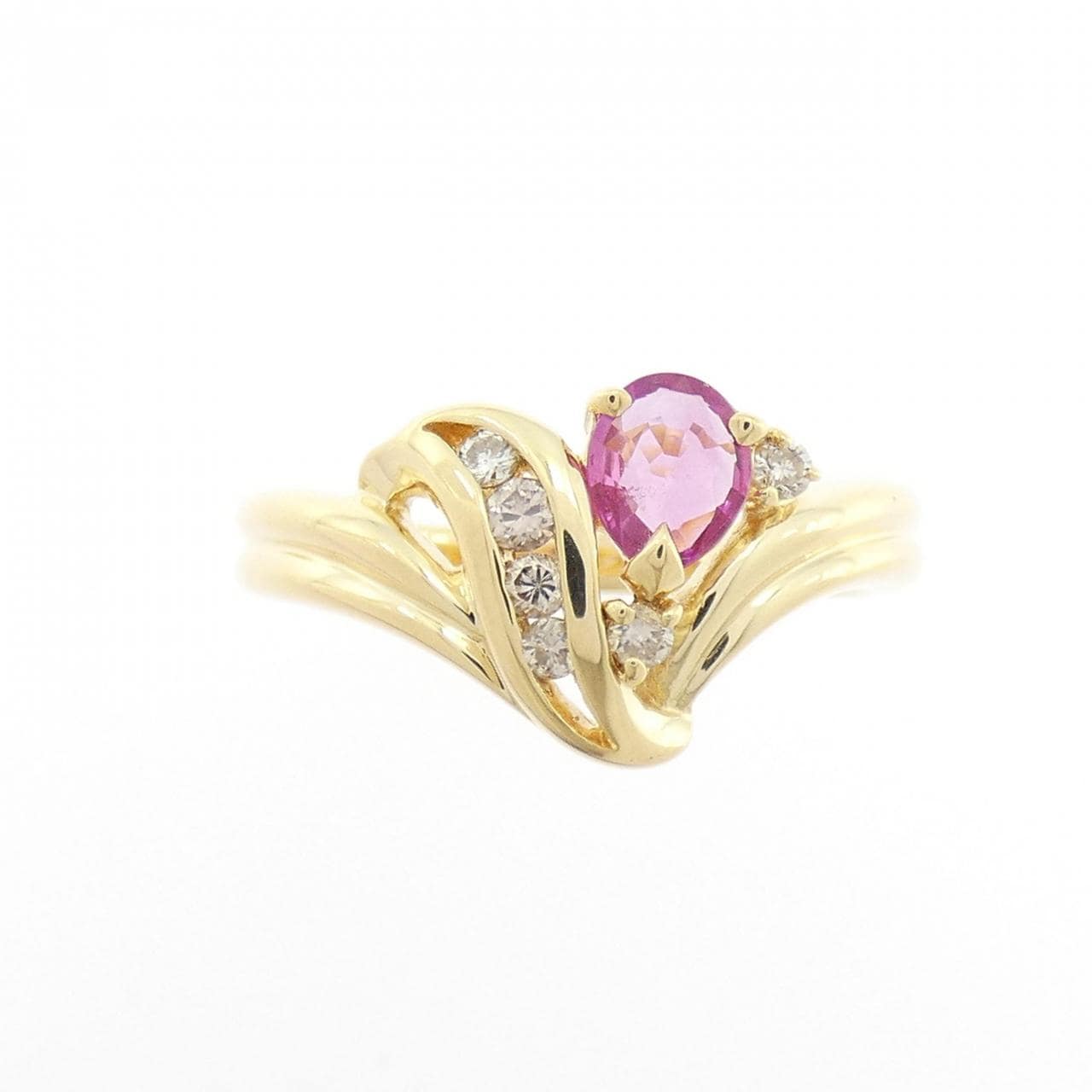K18YG ruby ring
