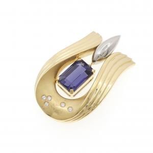 水野薫子 アイオライト ペンダント 9.97CT