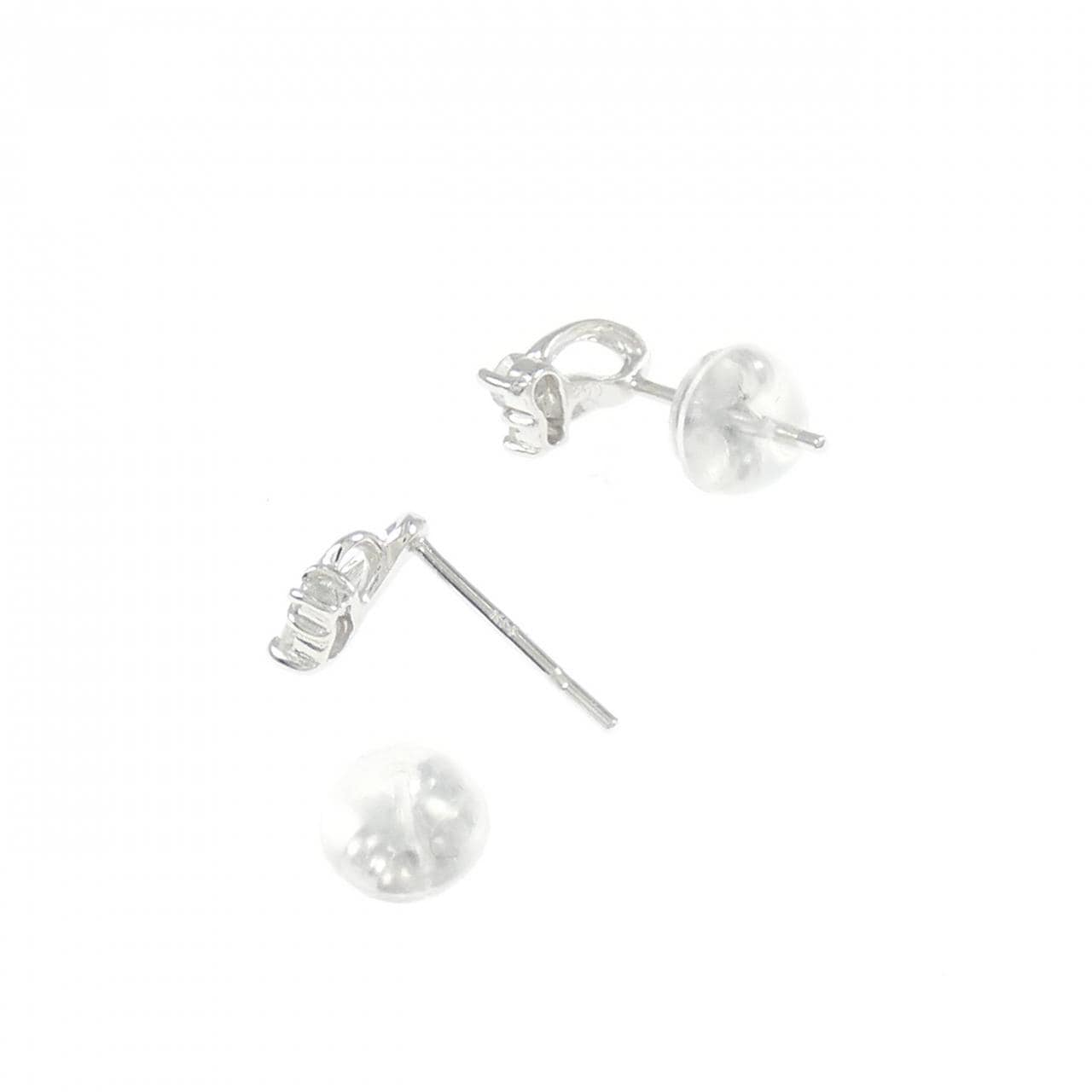 K14WG ダイヤモンド ピアス 0.10CT