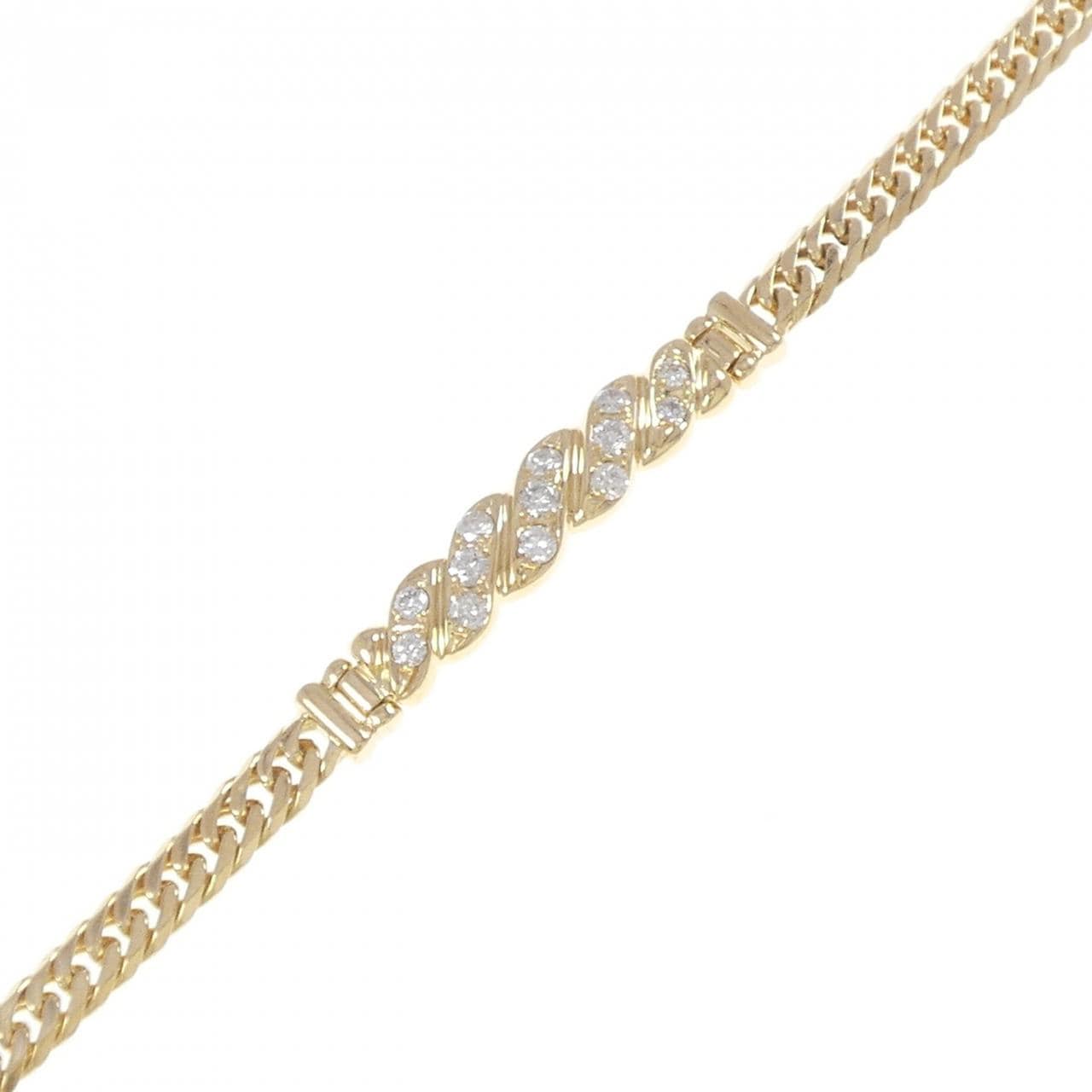K18YG ダイヤモンド ブレスレット 0.53CT