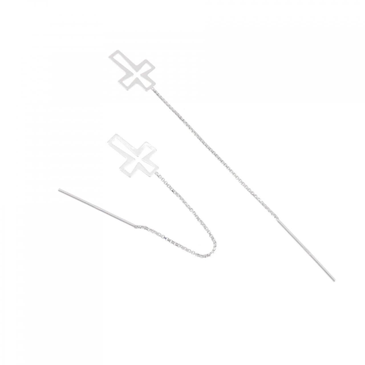 K14WG クロス ピアス