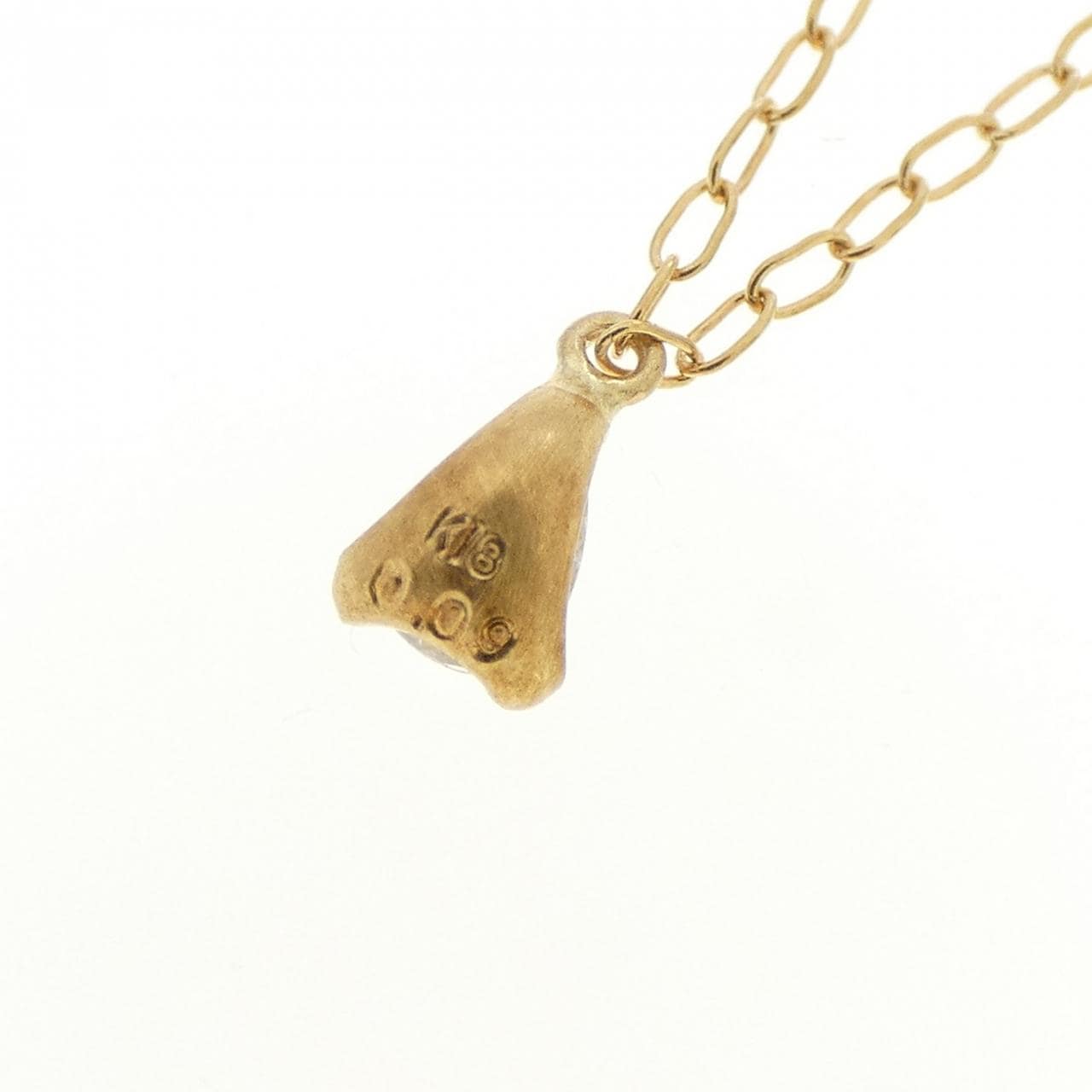 K18YG ダイヤモンド ネックレス 0.09CT