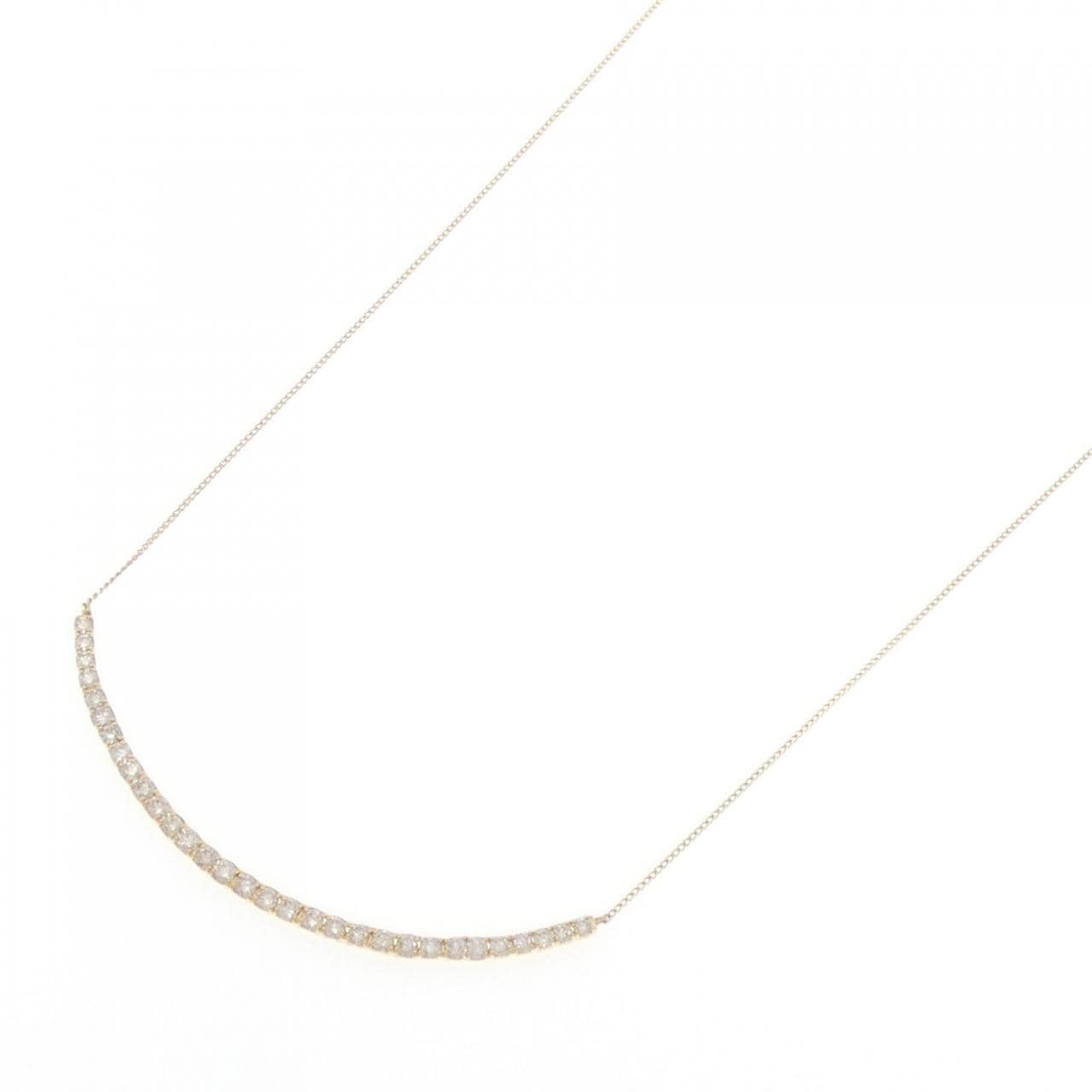 [BRAND NEW] K18YG Diamond necklace 1.00CT