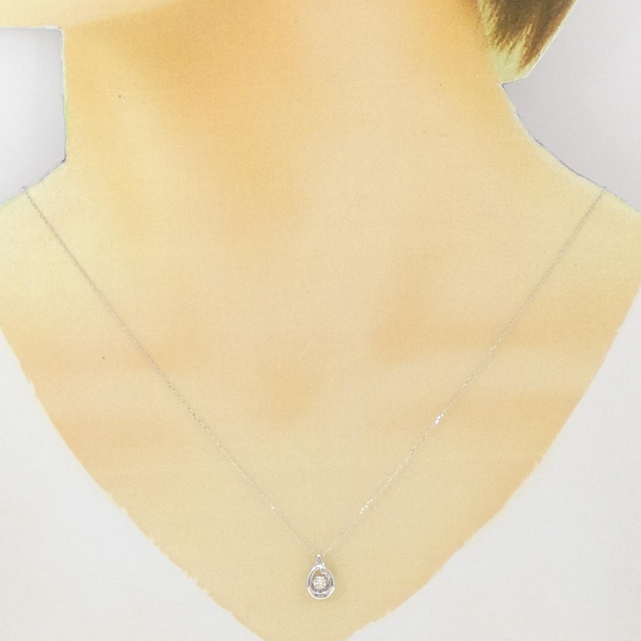 K18WG ダイヤモンド ネックレス 0.10CT