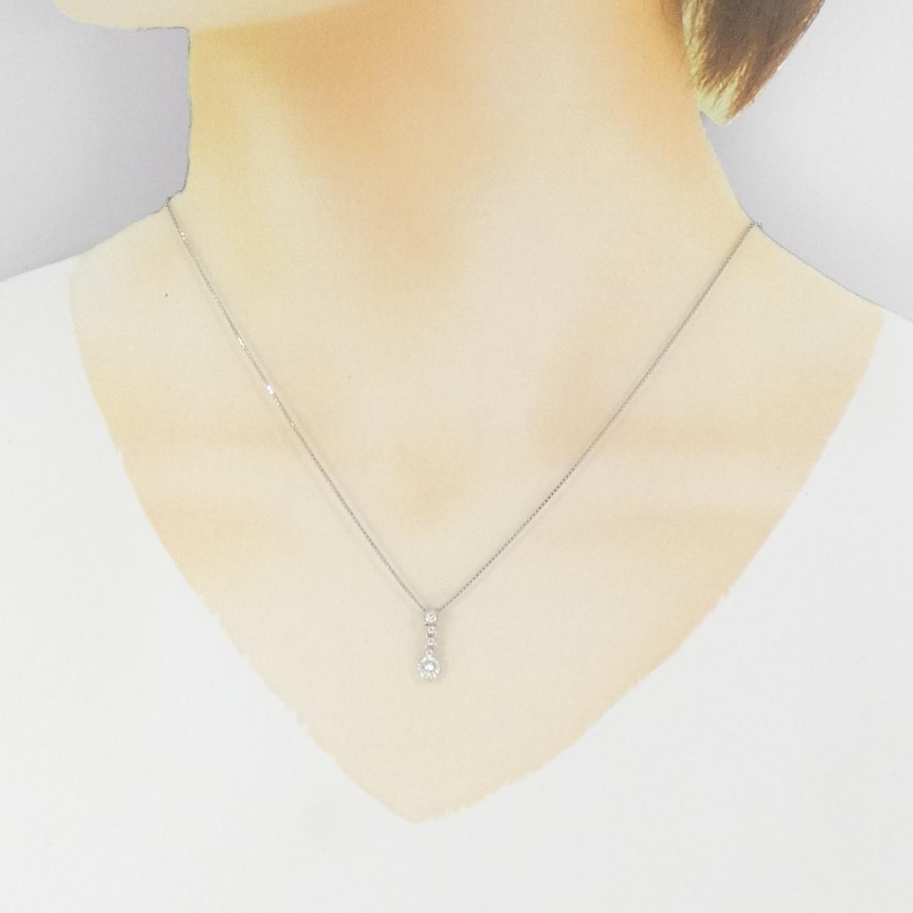 PT900/PT850 ダイヤモンド ネックレス 0.35CT