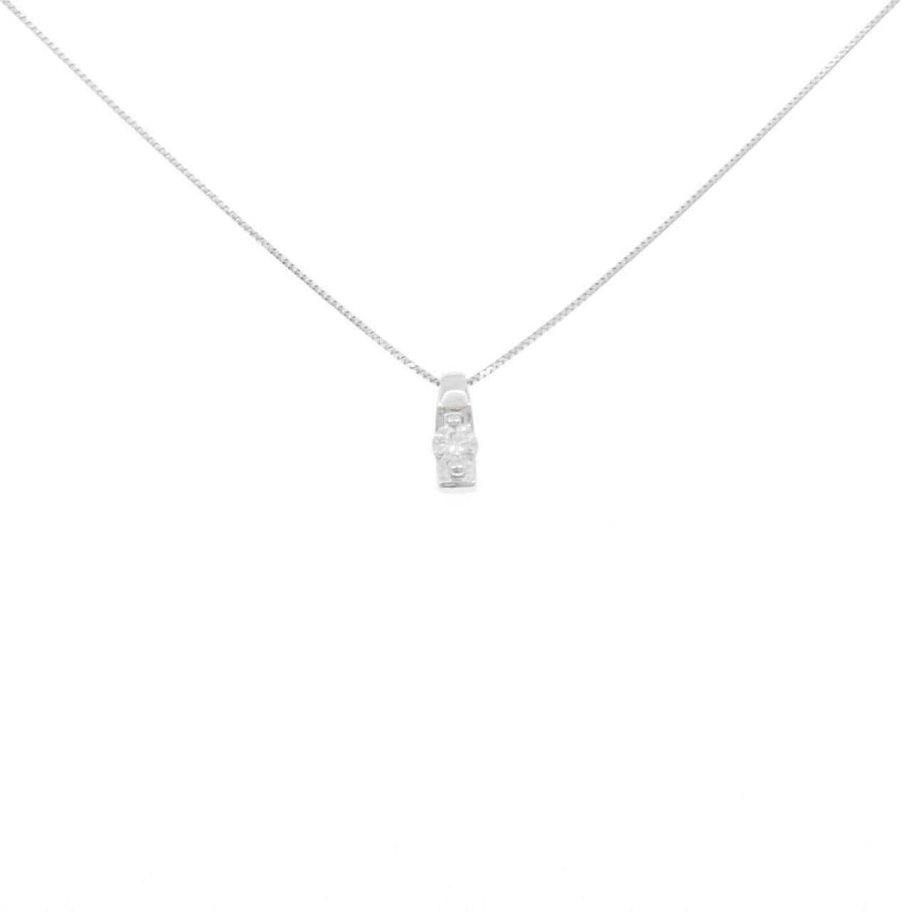 K18WG ダイヤモンド ネックレス 0.157CT