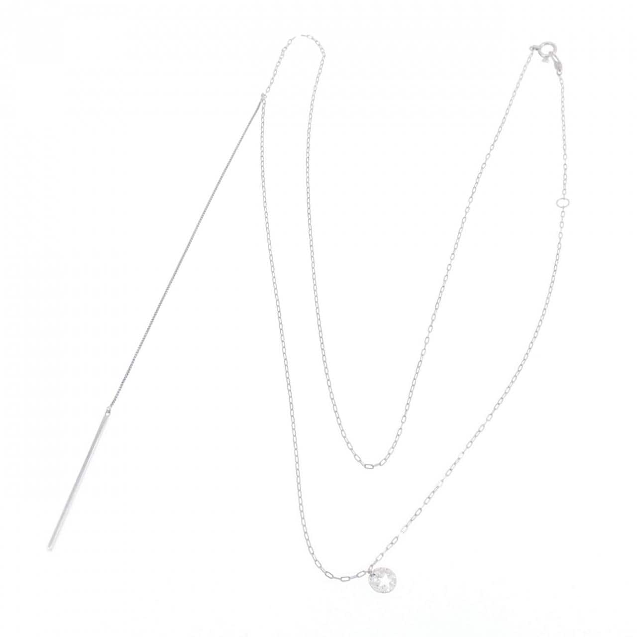 スタージュエリー K10WG ネックレス