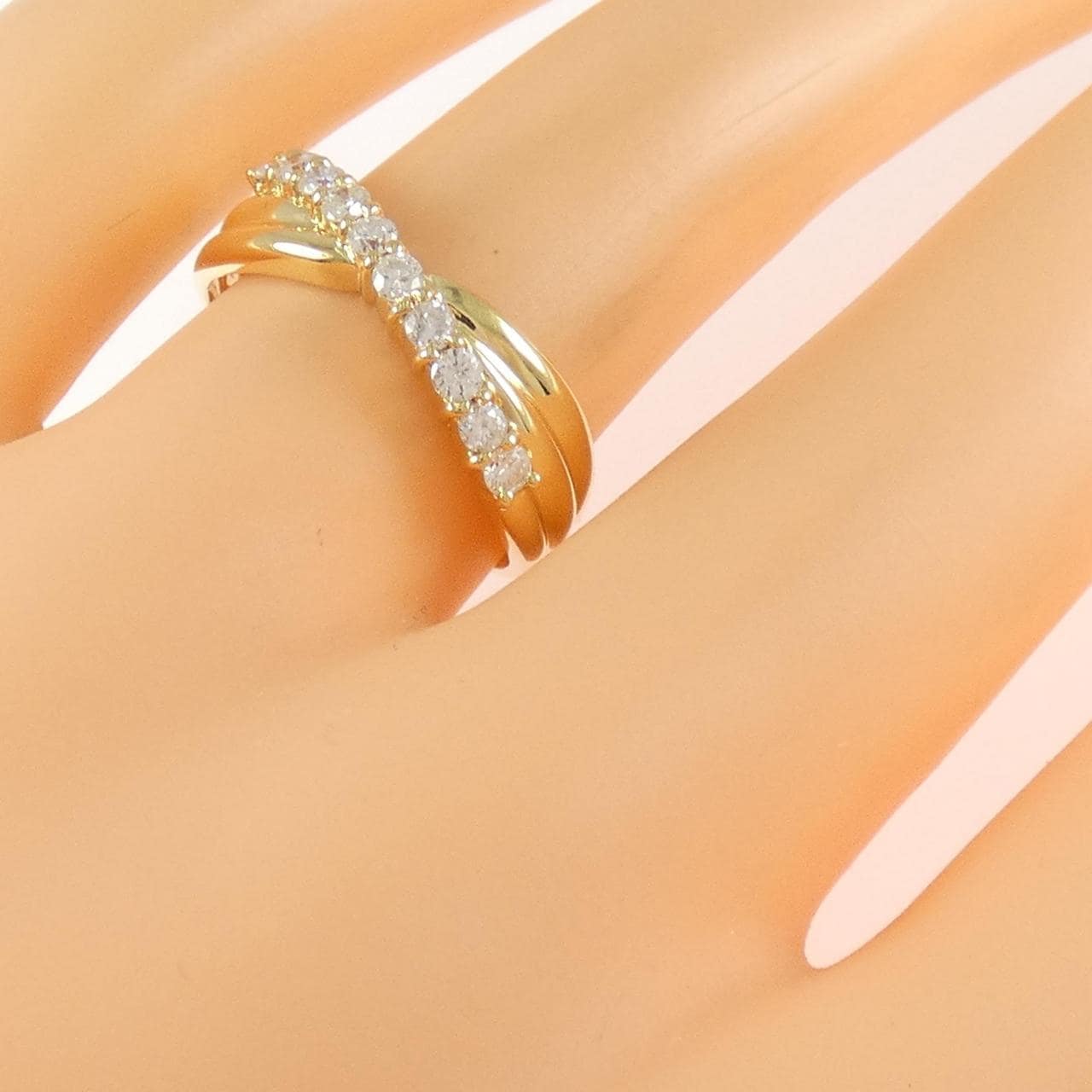 K18YG ダイヤモンド リング 0.30CT