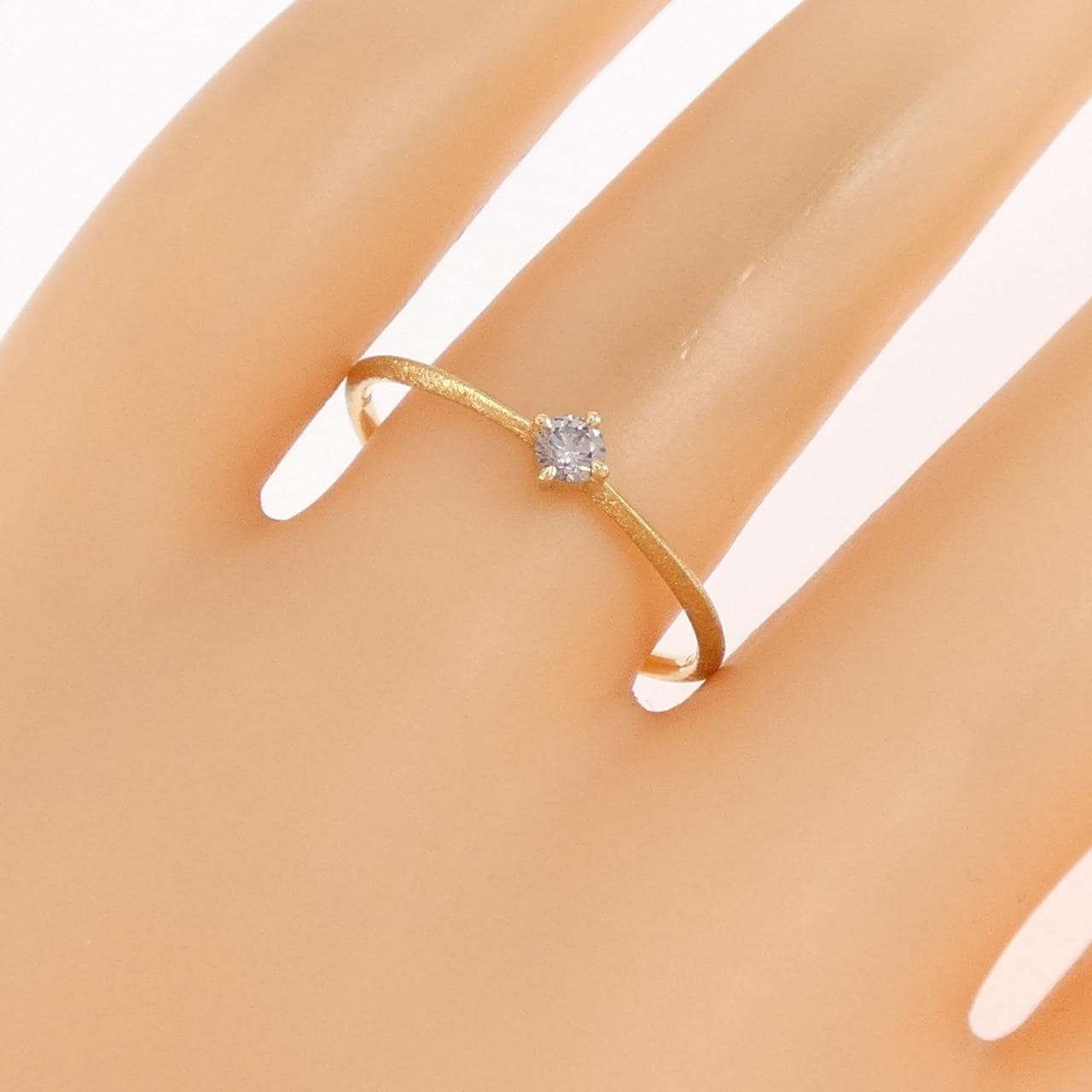 K18YG ダイヤモンド リング 0.09CT