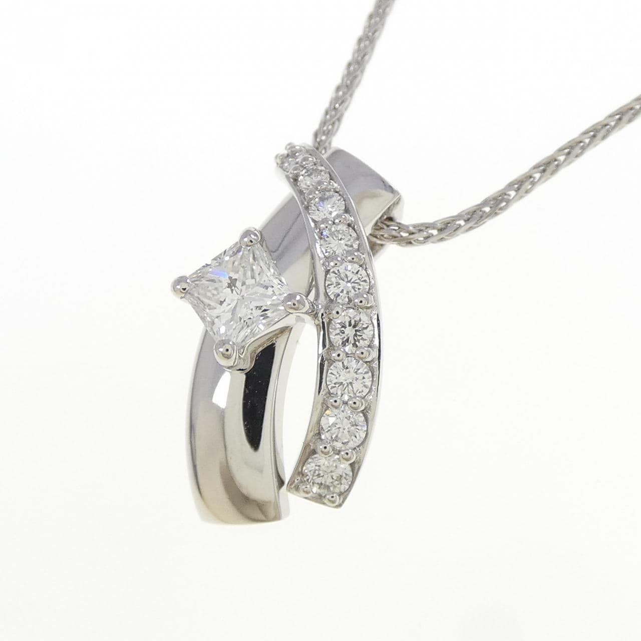 PT950 ダイヤモンド ネックレス 0.324CT
