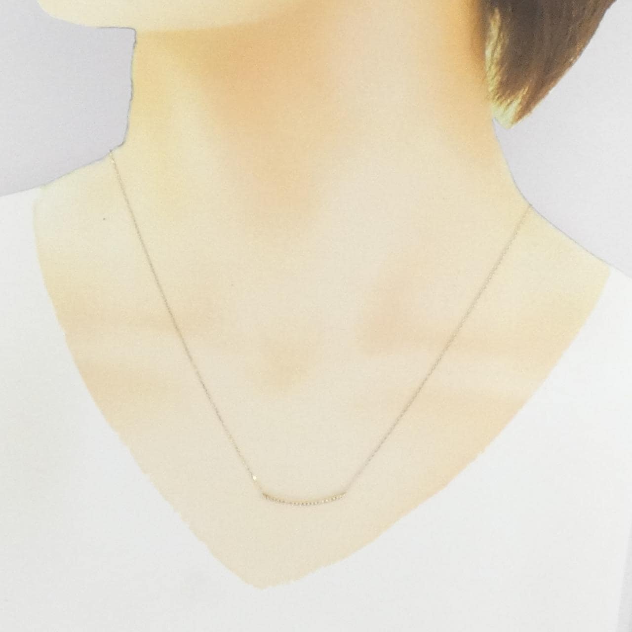 K10YG ダイヤモンド ネックレス 0.10CT