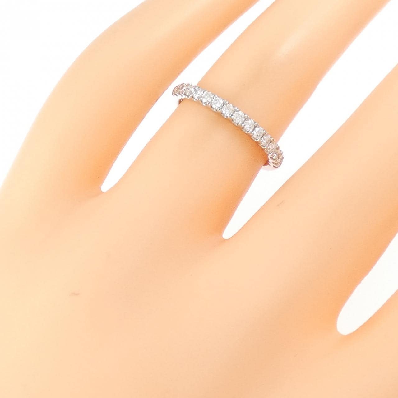 PT900 ハーフエタニティ ダイヤモンド リング 0.24CT
