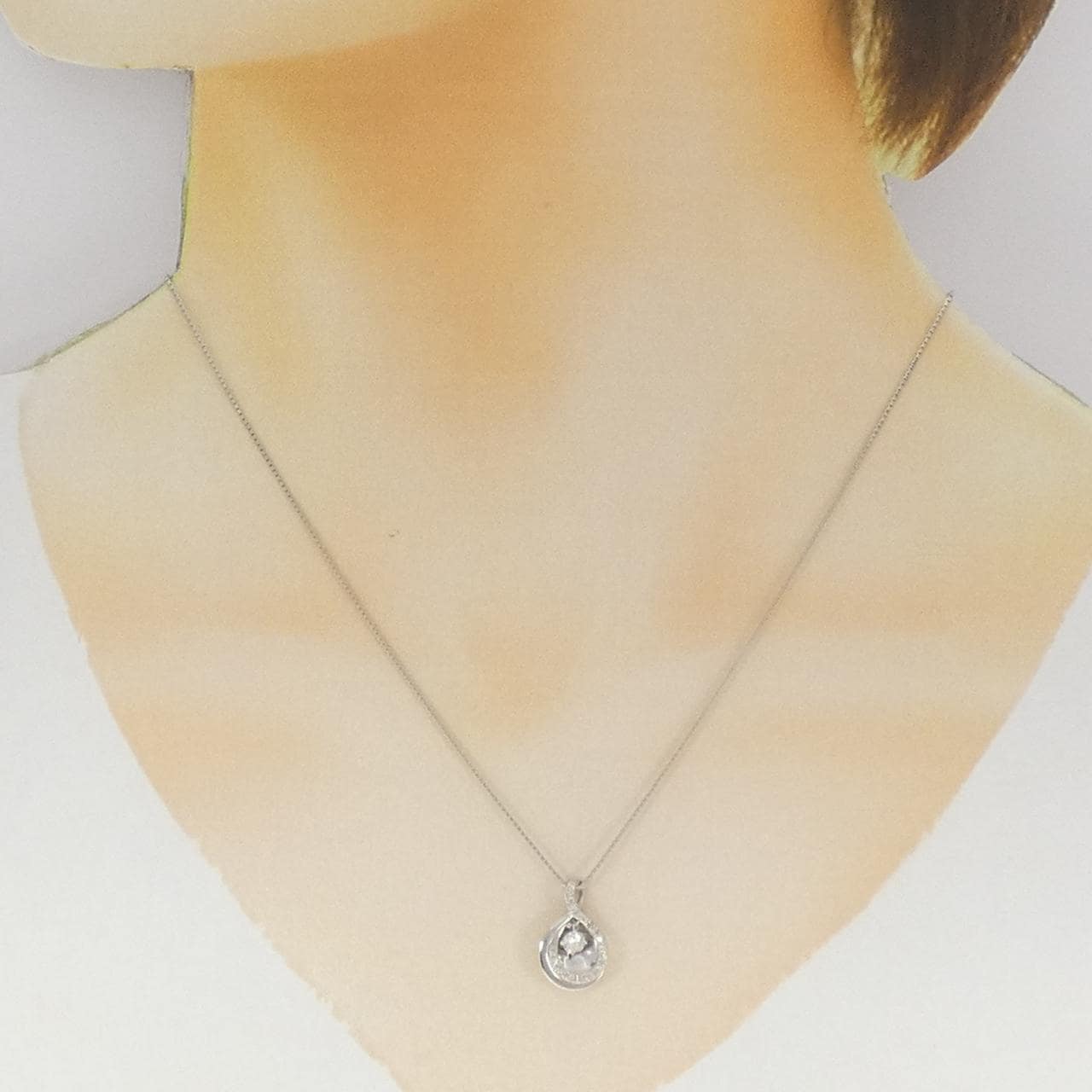 PT900/PT850 ダイヤモンド ネックレス 0.13CT