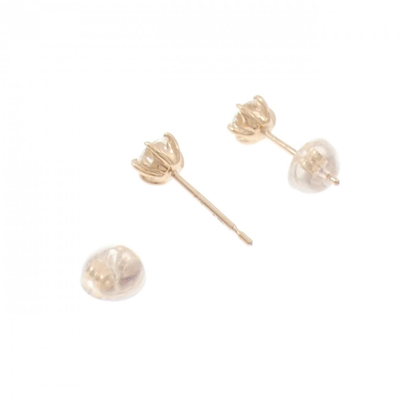 【リメイク】K18PG ダイヤモンド ピアス 0.333CT 0.334CT I VS2 EXT