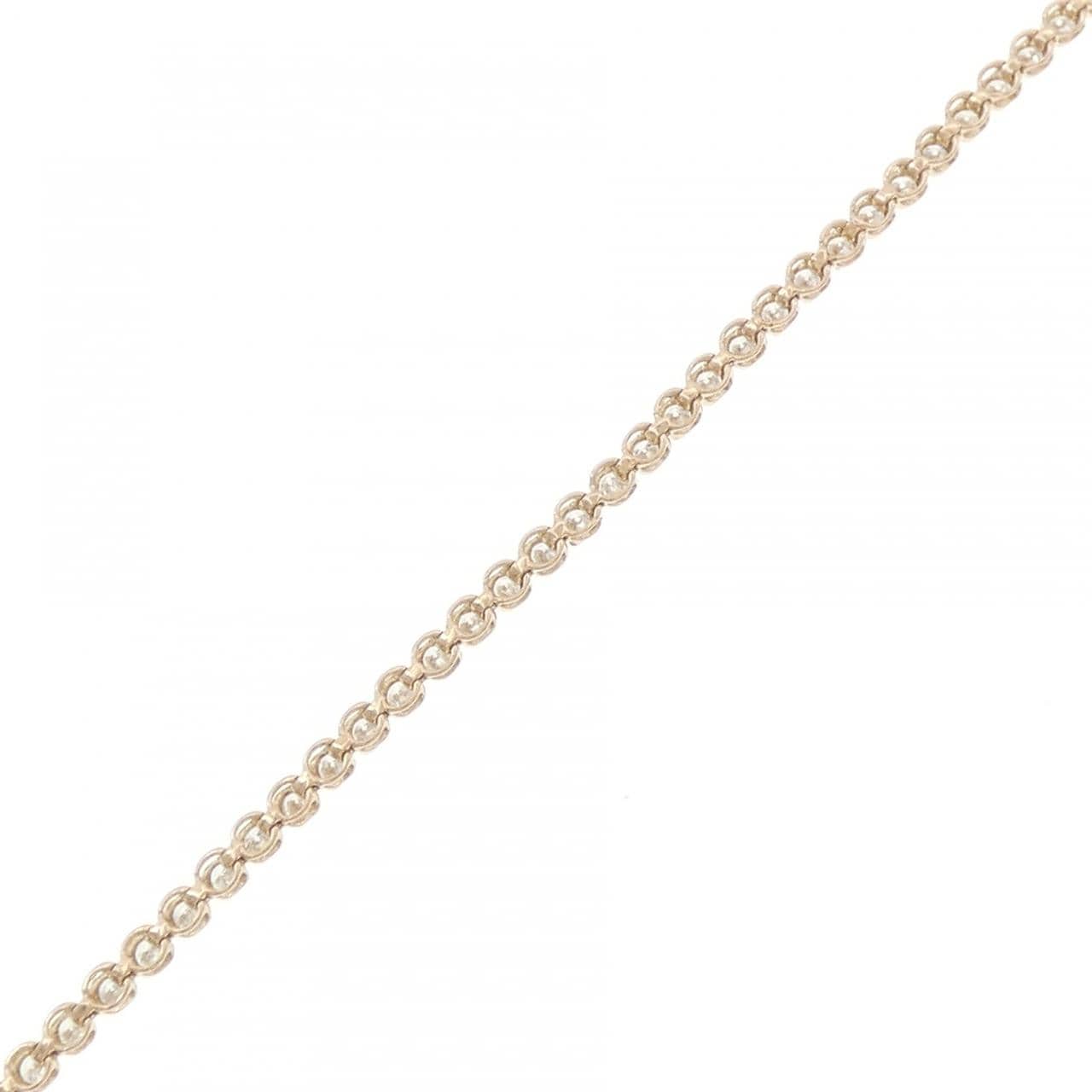 K18PG ダイヤモンド ブレスレット 1.04CT