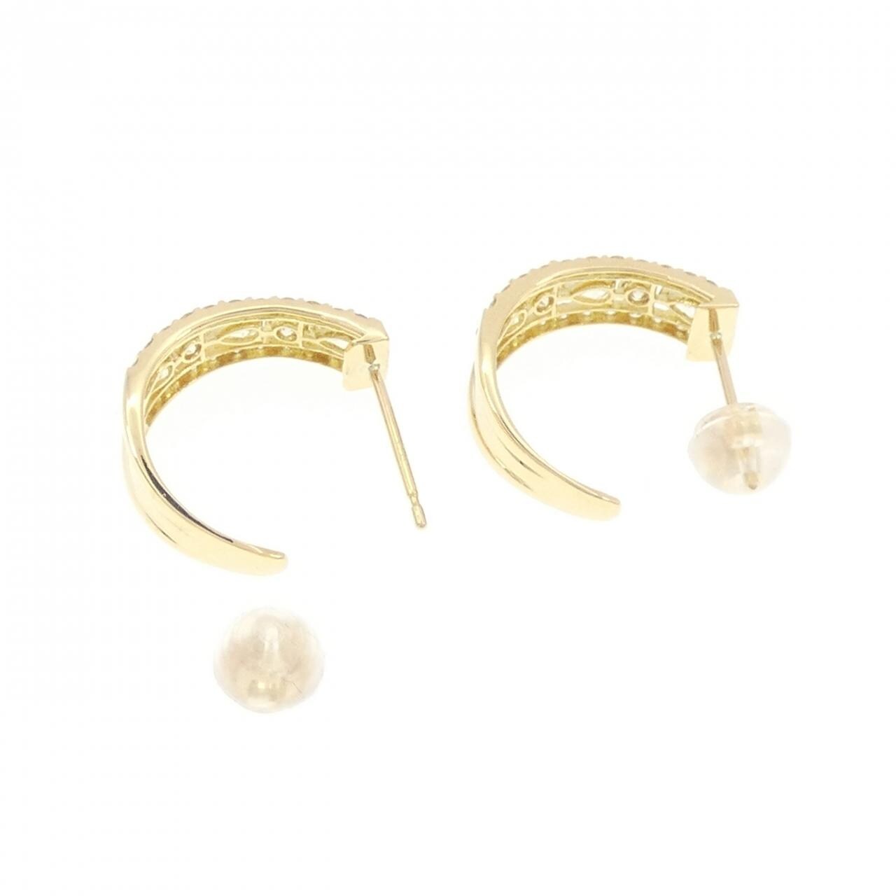 【新品】K18YG ダイヤモンド ピアス 0.60CT