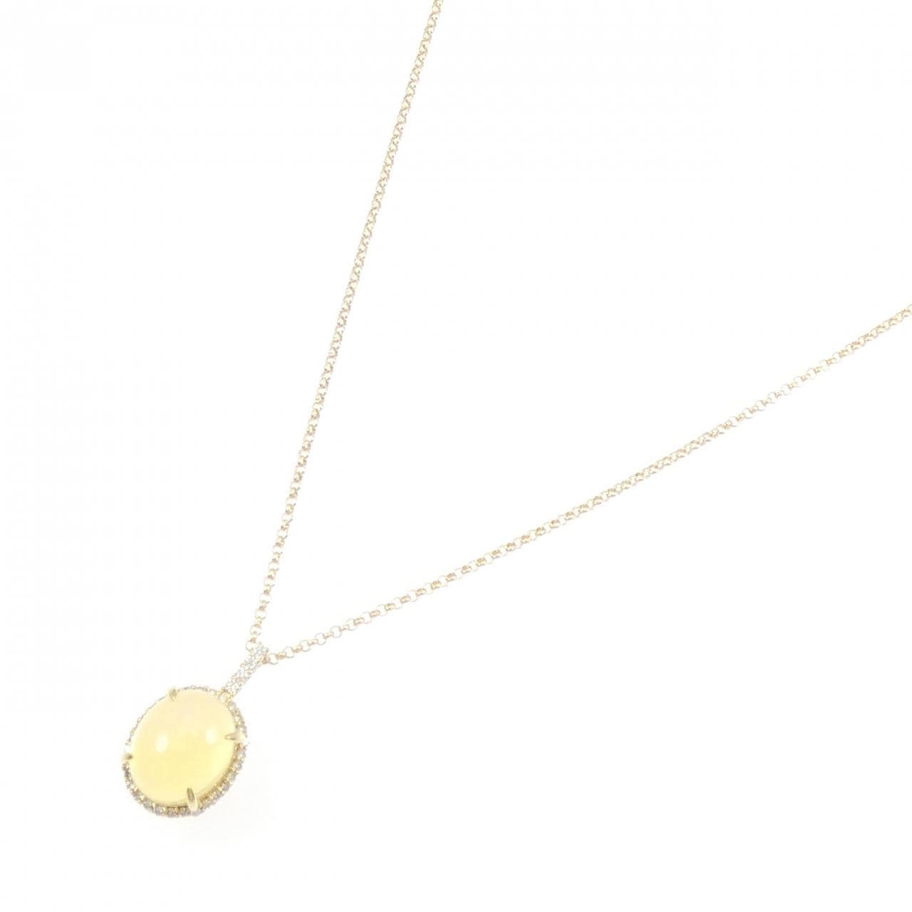 K18YG オパール ネックレス 3.30CT
