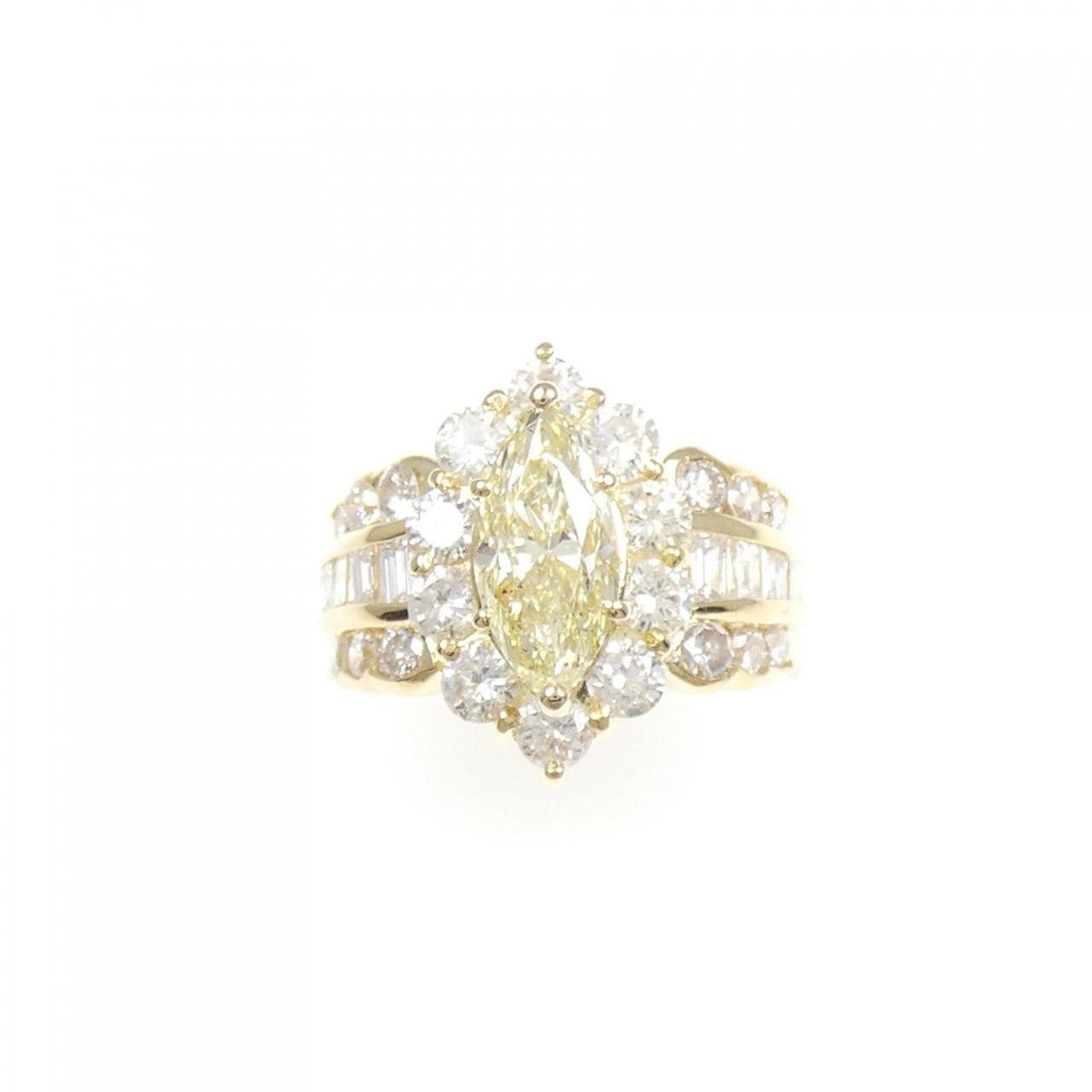 K18YG ダイヤモンド リング 1.622CT