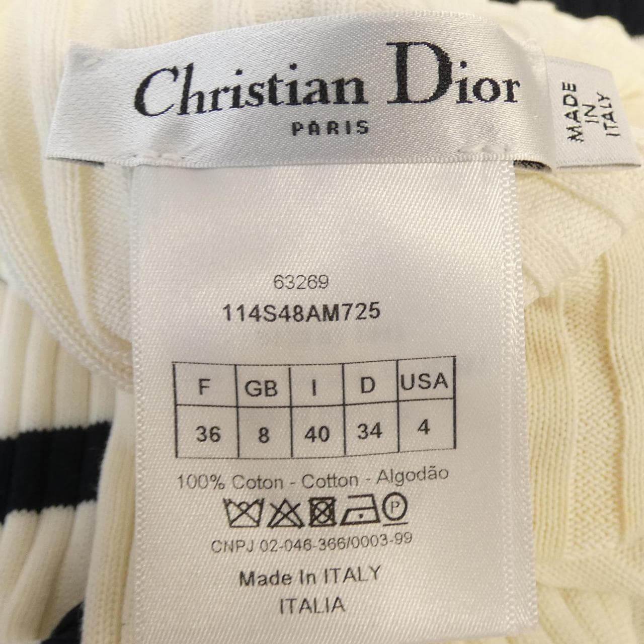 クリスチャンディオール CHRISTIAN DIOR 114S48AM725 ニット